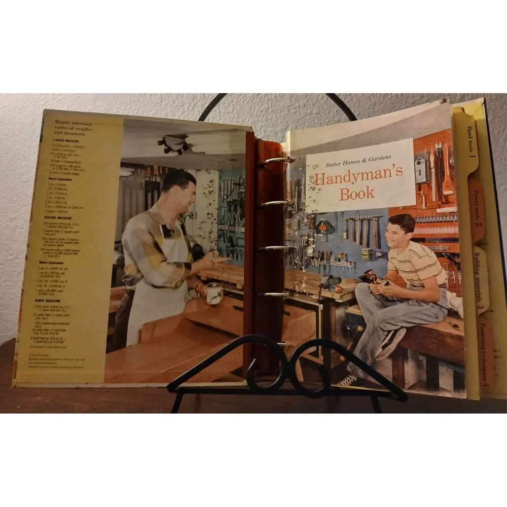 Vintage Better Homes and Gardens - Handyman's Book 5 Ring Binder 1957 5th Ed #13